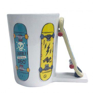 Caneca Skate Skatista Porcelana 350ml Presente Criativo - Dinasty Menor preço em Caneca Skate Skatista Porcelana 350ml Presente Criativo - Dinasty