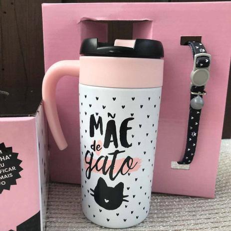 Caneca Termica 300ml Com Acessorio Mae De Gato Uatt - Ludi Menor preço em Caneca Termica 300ml Com Acessorio Mae De Gato Uatt - Ludi