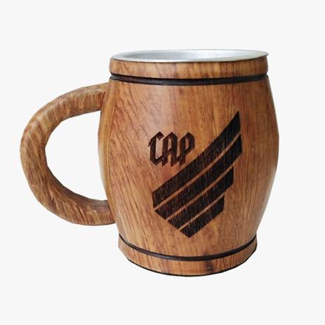 Caneca Térmica 400ml Para Chopp Cerveja Rústica Em Madeira Cerejeira Athlético Paranaense - Palleter Menor preço em Caneca Térmica 400ml Para Chopp Cerveja Rústica Em Madeira Cerejeira Athlético Paranaense - Palleter