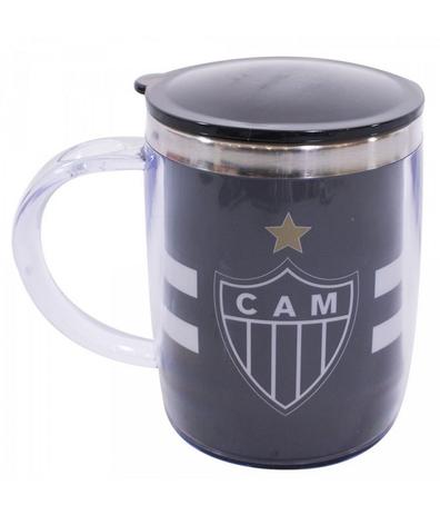 Caneca Térmica Arredondada Com Tampa 450ml - Atlético Mineiro - Mileno Menor preço em Caneca Térmica Arredondada Com Tampa 450ml - Atlético Mineiro - Mileno