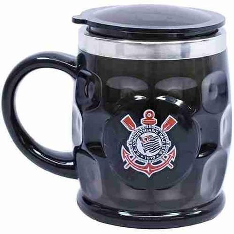 Caneca Térmica Com Tampa 500ml - Corinthians - Mileno Menor preço em Caneca Térmica Com Tampa 500ml - Corinthians - Mileno
