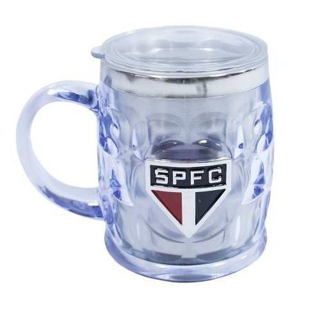 Menor preço em Caneca Térmica Transparente Brasão Metal 500ml - São Paulo - Mileno