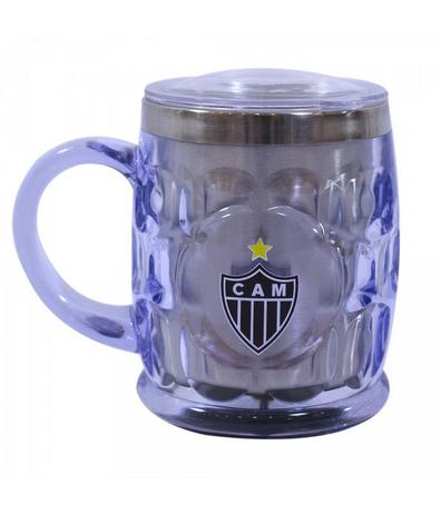 Caneca Térmica Transparente Com Tampa 500ml - Atlético MG - Atlético mineiro Menor preço em Caneca Térmica Transparente Com Tampa 500ml - Atlético MG - Atlético mineiro