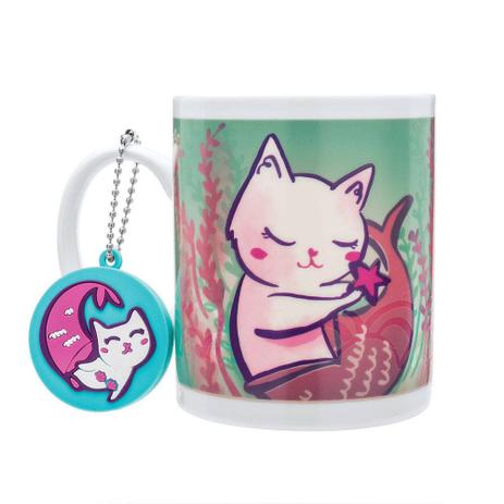 Menor preço em Caneca Termossensível com Chaveiro Gata Sereia Ludi Imaginarium
