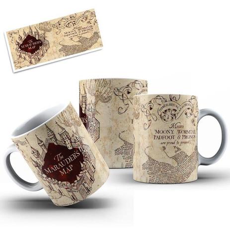 Caneca Termossensível Mágica Mapa Maroto - Oops! Menor preço em Caneca Termossensível Mágica Mapa Maroto - Oops!