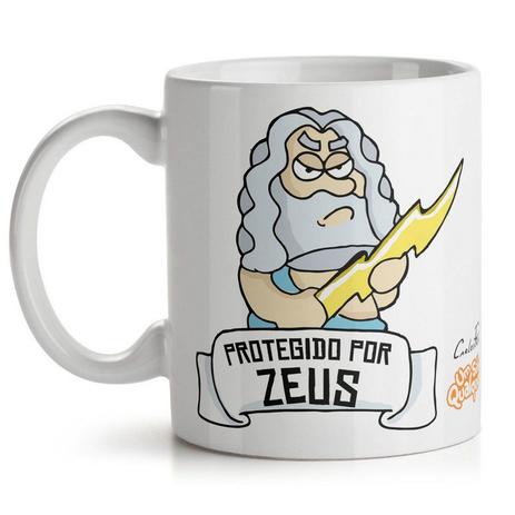 Caneca USQ Protegido Por Zeus - Yaay Menor preço em Caneca USQ Protegido Por Zeus - Yaay