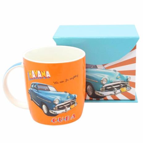 Canecas de Porcelana 320 ml Havana - em Caixa decorativa - Zona criativa Menor preço em Canecas de Porcelana 320 ml Havana - em Caixa decorativa - Zona criativa