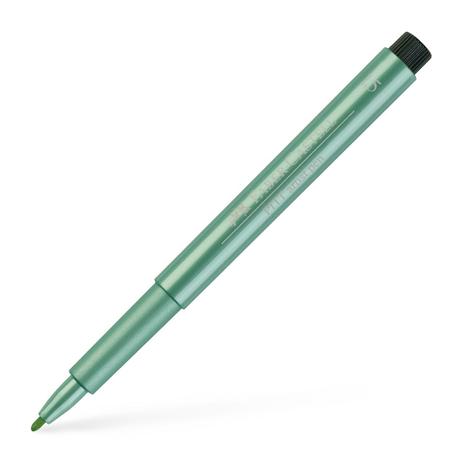 Caneta Artística Faber-Castell Pitt Pincel Verde Metálico 294 - Ref 167394N - Faber castell Menor preço em Caneta Artística Faber-Castell Pitt Pincel Verde Metálico 294 - Ref 167394N - Faber castell