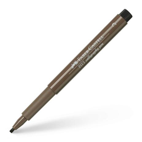 Caneta Artística Faber-Castell Pitt Ponta Chanfrada Marrom Nogueira - Ref 167577N - Faber castell Menor preço em Caneta Artística Faber-Castell Pitt Ponta Chanfrada Marrom Nogueira - Ref 167577N - Faber castell