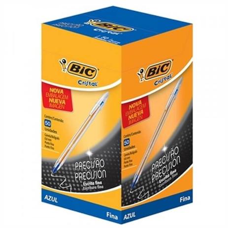 Caneta BIC Cristal Fina Azul (Emb. contém 50un.) é boa?
