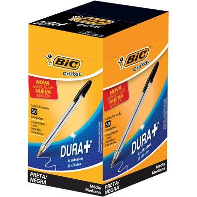 Caneta esferográfica 1.0mm cristal preta 835208 Bic Menor preço em Caneta esferográfica 1.0mm cristal preta 835208 Bic