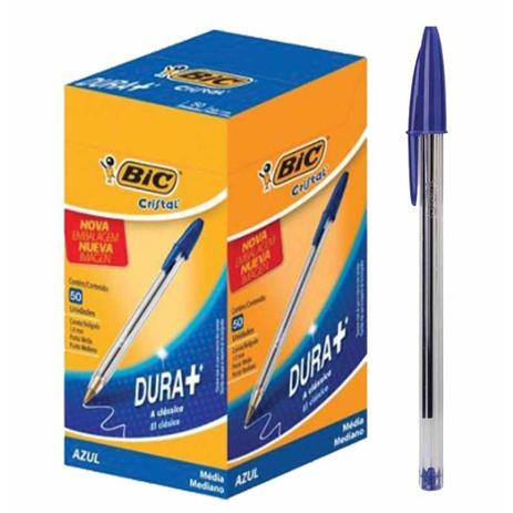 Caneta esferografica bic cristal dura+ 1.0mm azul / 50un / bic é boa?