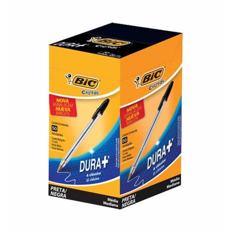Caneta esferografica bic cristal dura+ 1.0mm preto / 50un / bic é boa?