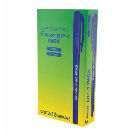 Caneta esferografica bp-1 inox 0.7mm azul / 12un / pilot é boa?