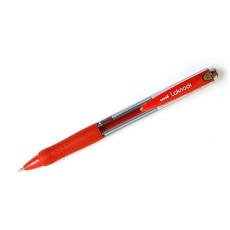 Caneta Esferográfica Laknock 1.4 Retrátil Vermelha - Uniball Menor preço em Caneta Esferográfica Laknock 1.4 Retrátil Vermelha - Uniball