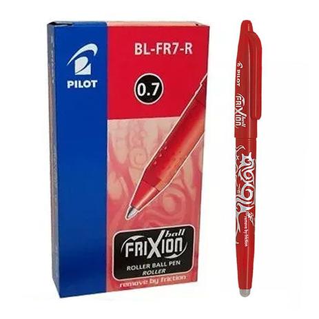 Caneta Esferográfica Pilot BL-FR7 Frixion Ball Vermelha CX C/ 12 Un Menor preço em Caneta Esferográfica Pilot BL-FR7 Frixion Ball Vermelha CX C/ 12 Un