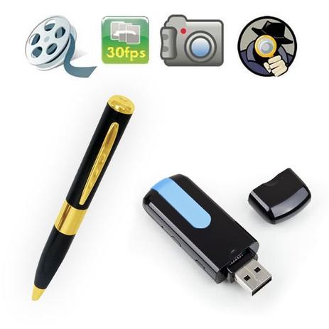 Caneta Espiã Dourada + Pen Drive Espião - Alba eletronicos Menor preço em Caneta Espiã Dourada + Pen Drive Espião - Alba eletronicos