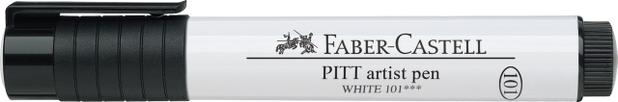 Caneta Faber-Castell Pitt Ponta Big Brush Branca - Ref 167601 - Faber castell Menor preço em Caneta Faber-Castell Pitt Ponta Big Brush Branca - Ref 167601 - Faber castell
