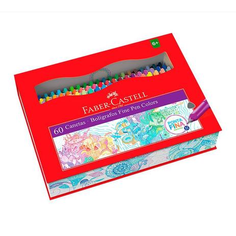 Caneta hidrográfica Fine Pen Colors - com 60 Cores - FPB/ES60ZF - Faber-Castell é boa?