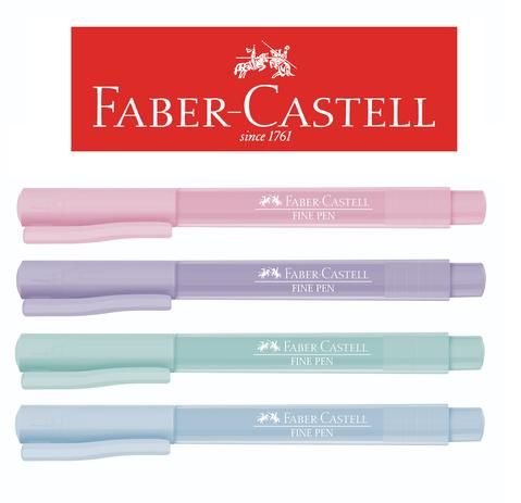 Caneta Hidrográfica Fine Pen Tons Pasteis com 4 cores 0,4mm Faber-Castell - Faber castell Menor preço em Caneta Hidrográfica Fine Pen Tons Pasteis com 4 cores 0,4mm Faber-Castell - Faber castell