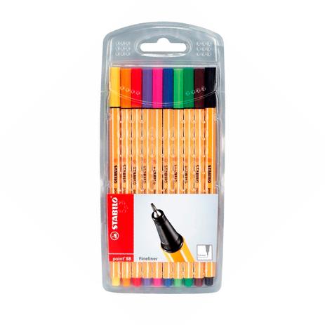 Caneta hidrográfica Fine Point 8810 - estojo com 10 unidades - Stabilo Menor preço em Caneta hidrográfica Fine Point 8810 - estojo com 10 unidades - Stabilo