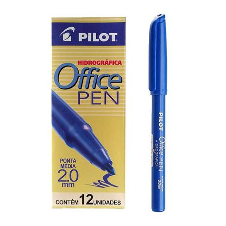 Caneta Hidrográfica Office Pen Pilot 2.0 Azul CX C/ 12 Un Menor preço em Caneta Hidrográfica Office Pen Pilot 2.0 Azul CX C/ 12 Un