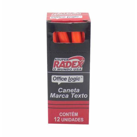 Caneta marca texto laranja rol1153 / 12un / radex Menor preço em Caneta marca texto laranja rol1153 / 12un / radex