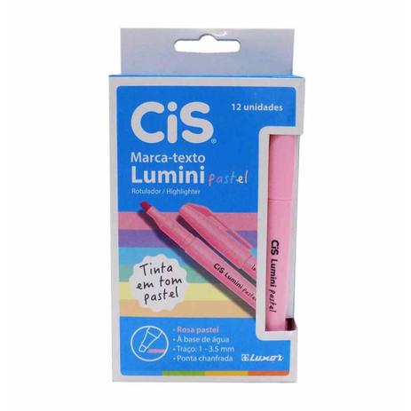 Caneta marca texto lumini pastel rosa 57.0000 / 12un / cis Menor preço em Caneta marca texto lumini pastel rosa 57.0000 / 12un / cis