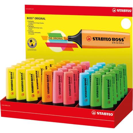 Caneta Marca Texto Stabilo BOSS 70/45-1 6 Cores Display com 45 - Gna Menor preço em Caneta Marca Texto Stabilo BOSS 70/45-1 6 Cores Display com 45 - Gna