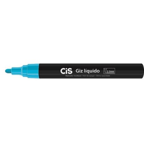 Caneta Marcador Artístico Cis Giz Líquido Azul 52.6600 Menor preço em Caneta Marcador Artístico Cis Giz Líquido Azul 52.6600