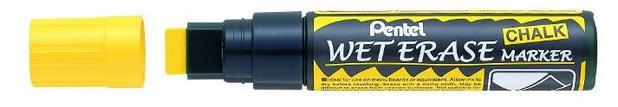 Caneta Marcador Artístico Pentel Wet Erase Jumbo Amarelo SMW56-G Menor preço em Caneta Marcador Artístico Pentel Wet Erase Jumbo Amarelo SMW56-G