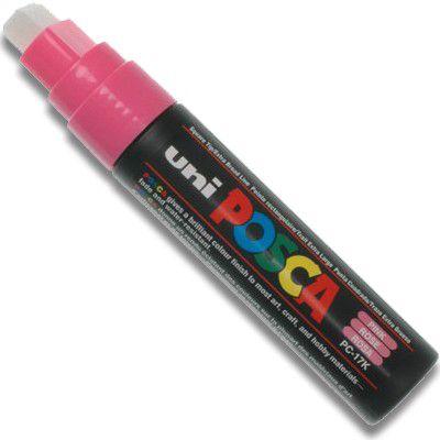 Caneta Marcador Artístico Uni-Ball Posca Extra Grosso 15 mm Rosa PC-17K Menor preço em Caneta Marcador Artístico Uni-Ball Posca Extra Grosso 15 mm Rosa PC-17K