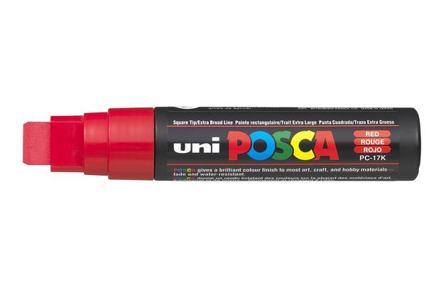 Caneta Marcador Artístico Uni-Ball Posca Extra Grosso 15 mm Vermelho PC-17K Menor preço em Caneta Marcador Artístico Uni-Ball Posca Extra Grosso 15 mm Vermelho PC-17K