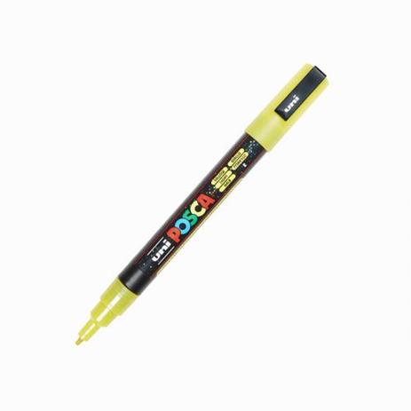 Caneta Marcador Artístico Uni-Ball Posca Fino - Sparkling 1.3 mm Amarelo PC-3ML Menor preço em Caneta Marcador Artístico Uni-Ball Posca Fino - Sparkling 1.3 mm Amarelo PC-3ML