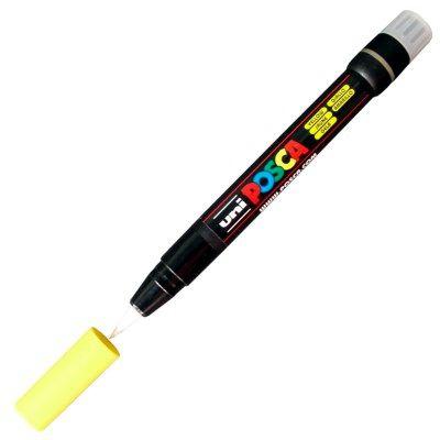 Caneta Marcador Artístico Uni-Ball Posca Pincel 1.0 à 10 mm Amarelo PCF-350 Menor preço em Caneta Marcador Artístico Uni-Ball Posca Pincel 1.0 à 10 mm Amarelo PCF-350