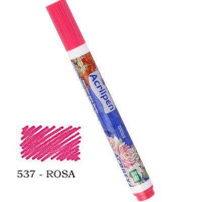 Caneta Marcador p/Tecido Acrilpen 537 Rosa - Acrilex Menor preço em Caneta Marcador p/Tecido Acrilpen 537 Rosa - Acrilex