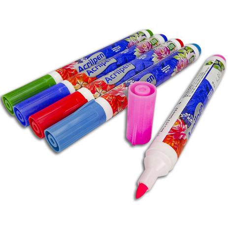 Caneta Marcador para Tecido Acrilpen 503 Azul Celeste - Acrilex Menor preço em Caneta Marcador para Tecido Acrilpen 503 Azul Celeste - Acrilex