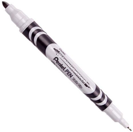 Caneta Marcador Permanente Twin Tip Preta Ref.N65W-A Pentel Menor preço em Caneta Marcador Permanente Twin Tip Preta Ref.N65W-A Pentel
