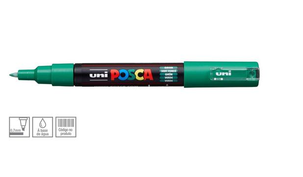 Caneta Marcador Posca Escolar 1 Unidade Verde - Uniball - Uni-ball Menor preço em Caneta Marcador Posca Escolar 1 Unidade Verde - Uniball - Uni-ball