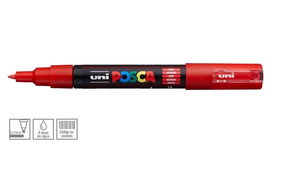 Caneta Marcador Posca Escolar 1 Unidade Vermelho - Uniball - Uni-ball Menor preço em Caneta Marcador Posca Escolar 1 Unidade Vermelho - Uniball - Uni-ball