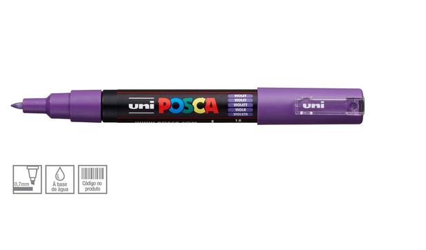 Caneta Marcador Posca Escolar 1 Unidade Violeta - Uniball - Uni-ball Menor preço em Caneta Marcador Posca Escolar 1 Unidade Violeta - Uniball - Uni-ball