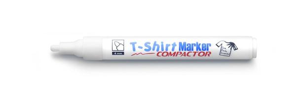 Menor preço em Caneta Permanente Compactor  T-Shirt Marker   Branco 17
