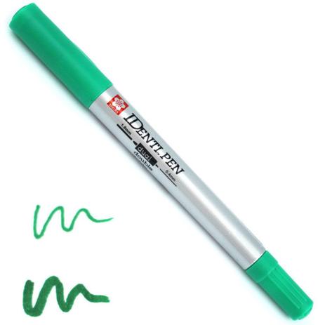 Caneta Permanente Identi Pen Sakura com 02 Pontas - Cor: Verde Menor preço em Caneta Permanente Identi Pen Sakura com 02 Pontas - Cor: Verde