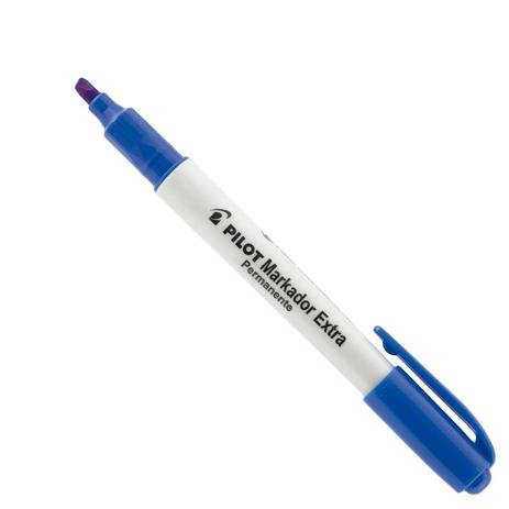 Caneta Permanente Pilot Markador Extra Ponta Chanfrada 4.0 mm Azul Menor preço em Caneta Permanente Pilot Markador Extra Ponta Chanfrada 4.0 mm Azul