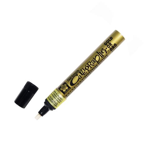 Caneta Permanente Sakura Calligrapher Pen Touch 5.0 mm Ouro XPFK-C 51 Menor preço em Caneta Permanente Sakura Calligrapher Pen Touch 5.0 mm Ouro XPFK-C 51