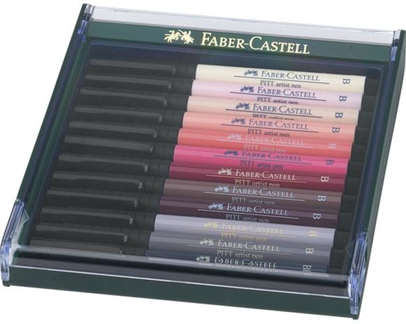 Caneta Pincel Pitt Estojo com 12 Tons de Pele Ref.267424 Faber-Castell - Faber castell Menor preço em Caneta Pincel Pitt Estojo com 12 Tons de Pele Ref.267424 Faber-Castell - Faber castell