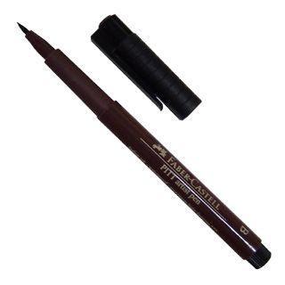 Caneta pitt artist pen marrom - Faber castell Menor preço em Caneta pitt artist pen marrom - Faber castell