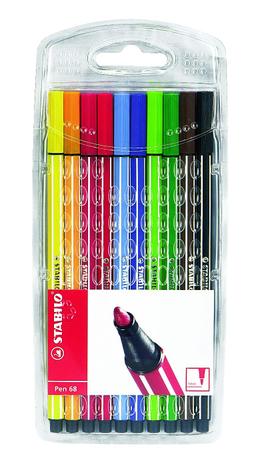 Caneta Ponta Sintetica Stabilo Pen 68 Estojo 010 Cores 68-10 Menor preço em Caneta Ponta Sintetica Stabilo Pen 68 Estojo 010 Cores 68-10