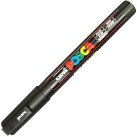 Caneta Posca Marcador Permanente Artística 3M Preto 1.3mm - Uniball Menor preço em Caneta Posca Marcador Permanente Artística 3M Preto 1.3mm - Uniball