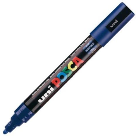 Caneta Posca Marcador Permanente Uniball 5M Cor Azul 2.5mm Menor preço em Caneta Posca Marcador Permanente Uniball 5M Cor Azul 2.5mm